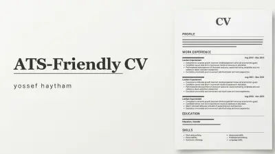 تصميم سيرة ذاتية CV بشكل احترافي متوافقة مع نظام ATS
