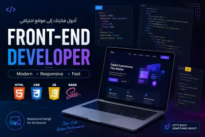 سأقوم بتطوير وتصميم واجهات Front-End احترافية ومتجاوبة مع جميع الأجهزة باستخدام HTML5 وCSS3 وJavaScript الحديثة، مع تحويل تصميمات Figma أو XD إلى صفحات ويب سريعة وعصرية باهتمام كامل بتجربة المستخدم وجودة الكود.