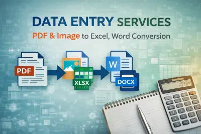 إدخال البيانات من PDF أو الصور إلى Excel وWord بدقة عالية