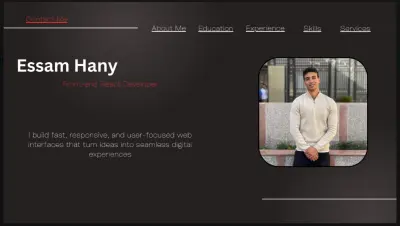 تصميم موقع Portfolio احترافي باستخدام React (تصميم مميز ومتجاوب وسريع)