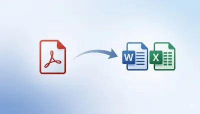 تحويل ملف pdf الي Word وتحويل word ال pdf