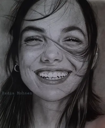 رسم بورتريه بالرصاص والفحم