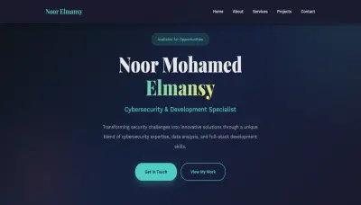 سأصمم لك موقع بورتفوليو احترافي بـ HTML و CSS و JavaScript