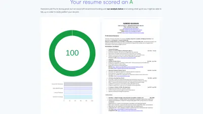 انشاء cv احترافي ومتوافق 100% مع ATS وعمل اختبار