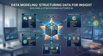 بناء نموذج بيانات احترافي (Data Modeling) لتقارير Power BI
