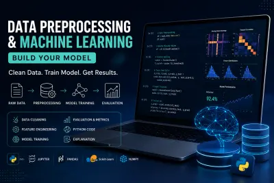 تحضير البيانات وبناء نموذج Machine Learning بسيط لمشروعك