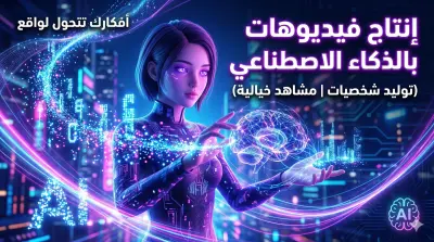 "تصميم وإنتاج فيديوهات وشخصيات بالذكاء الاصطناعي (AI)"