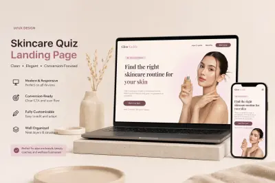 Landing Page حديثة ومتجاوبة