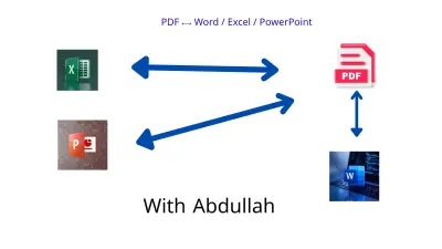 تحويل PDF إلى Word وExcel وPowerPoint أو العكس باحترافية