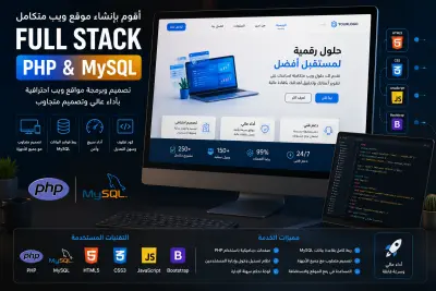 تصميم وتطوير موقع ويب Full Stack باستخدام PHP و MySQL