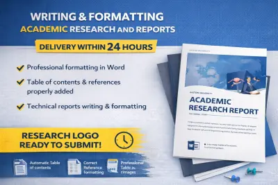 كتابة وتنسيق الأبحاث والتقارير الأكاديمية بشكل احترافي (Word)