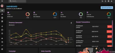 سأقوم بتطوير Dashboard احترافي باستخدام React.js