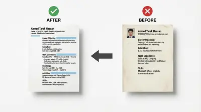 هصمم لك سيرة ذاتية احترافية (ATS Friendly) بنفس القالب اللي تحبه + LinkedIn