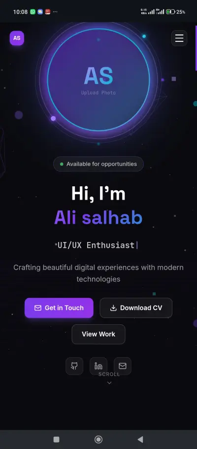تطوير بورتوفوليلو احترافي باستخدام react مع لوحة تحكم
