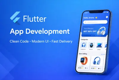 تصميم وتطوير تطبيقات Flutter