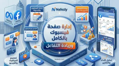 إدارة صفحة فيسبوك بالكامل وزيادة التفاعل