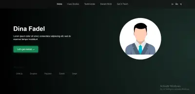 تصميم Portfolio شخصي احترافي ومتجاوب باستخدام HTML وCSS وBootstrap