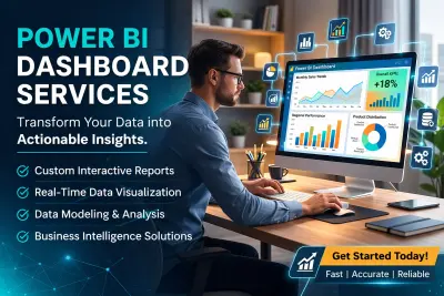 تصميم داشبورد باستخدام باور بي أي - Power BI Dashboard