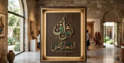 إخراج فني للشعار ليظهر بأجمل صورة