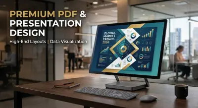 تصميم وتنسيق ملفات PDF وعروض تقديمية (PowerPoint) باحترافية عالية