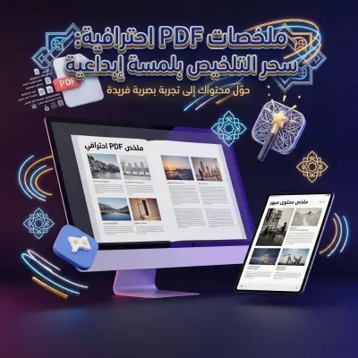 تصميم ملخصات PDF احترافية وفاخرة لمحتواك (مع صور عالية الجودة)