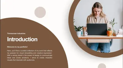 تصميم Portfolio احترافي لعرض الأعمال والخبرات بشكل منظم وجذاب