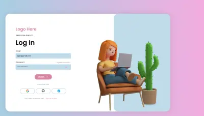 Login Page احترافية ومتجاوبة