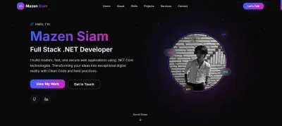 انشاء موقع شخصي (Portfolio)