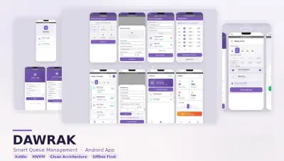 تطبيق Dawrak نظام إدارة الطوابير والحجز الذكي