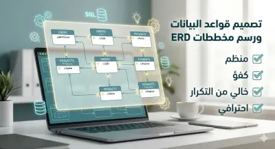 تصميم وبناء قواعد البيانات (Database Design) ومخططات ERD
