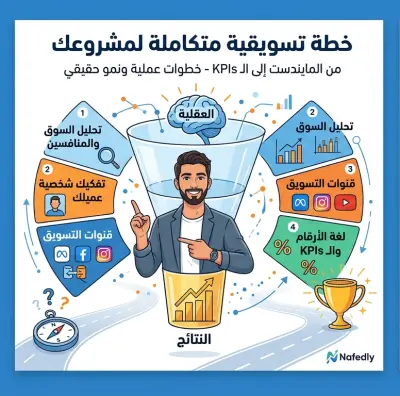 كتابة خطة تسويقية استراتيجية شاملة وخريطة طريق لنمو مشروعك أو متجرك