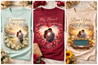 تصميم تيشرتات إبداعية بنظام الفن الرقمي (Digital Art) وجودة عالية