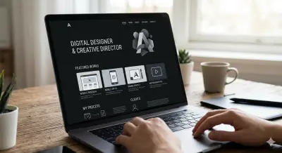 عمل بورتفوليو شخصى من صفحة واحدة