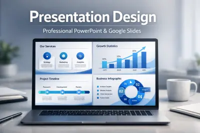 سأقوم بتصميم 10 شرائح عرض تقديمي احترافي PowerPoint أو Google Slides بشكل جذاب مقابل 5 دولار