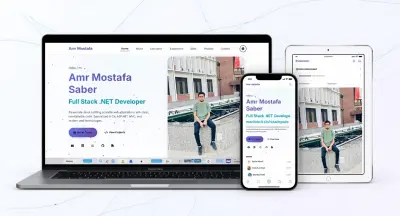 تصميم موقع portfolio  احترافي لعرض مهاراتك