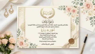 دعوه لحفل زفاف أو خطوبة