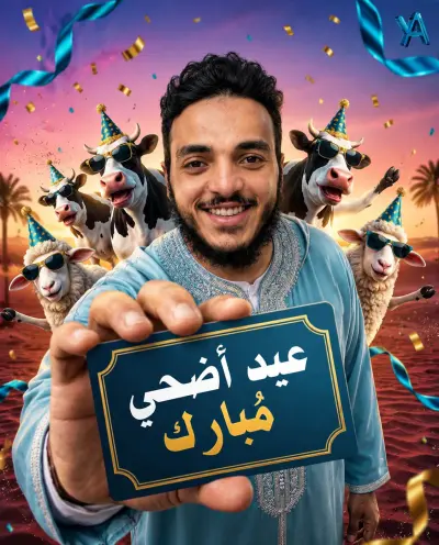 صورة تهنئة لعيد الاضحى المبارك