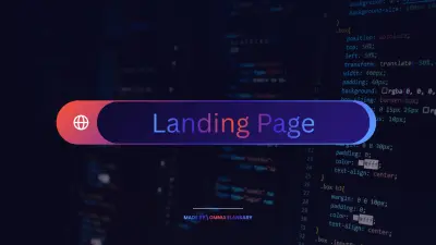 تصميم Landing Page احترافية ومتجاوبة باستخدام HTML و CSS