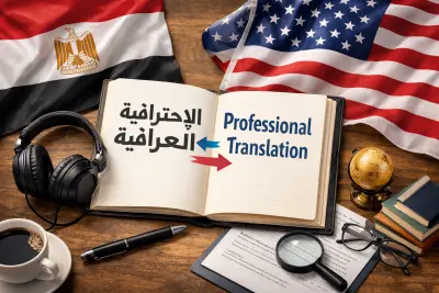 ترجمة احترافية من العربية إلى الإنجليزية والعكس بدقة عالية