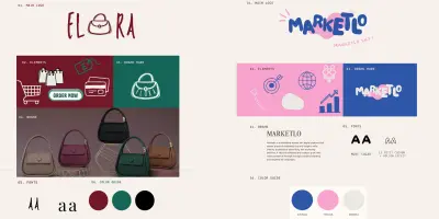 تصميم هوية بصرية و منشورات سوشيال ميديا متناسقة مع العلامة التجارية