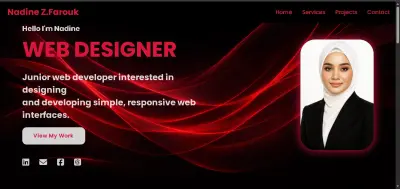 تصميم موقع بورتفوليو احترافي باستخدام HTML وCSS