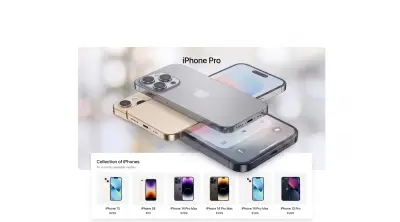 متجر iPhone بتجربة مستخدم (UI/UX) مبتكرة - فرونت إند.