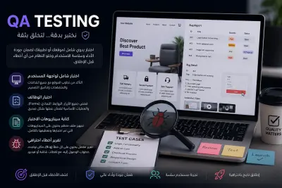 فحص واختبار مواقع الويب وتطبيقات الموبايل (QA Testing) واستخراج الأخطاء