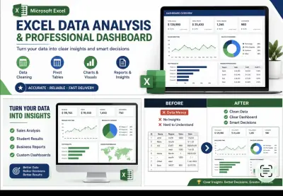 تصميم داتا احترافي (Excel / Power BI)