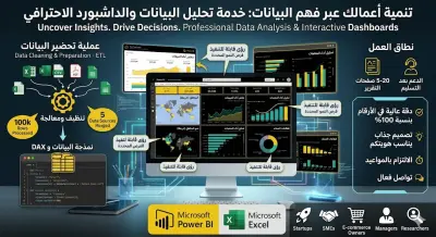 Make it catchy and rich in keywords:  "Professional Data Analysis & Interactive Power BI / Excel Dashboards to Drive Your Decisions"