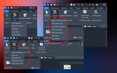 سأطور لك إضافة Revit Add-in باستخدام C# و Revit API