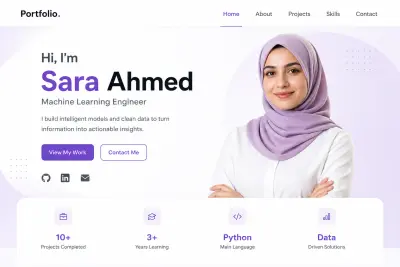 تصميم وبناء بورتفوليو احترافي لعرض أعمالك ومهاراتك