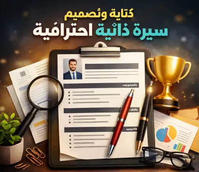 كتابة وتصميم سيرة ذاتية (CV) احترافية وجذابة