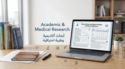 إعداد وكتابة بحث أكاديمي أو طبي أو بحث أعمال احترافي باللغة العربية أو الإنجليزية مع توثيق المصادر وتنسيق البحث بشكل احترافي وجاهز للتسليم.