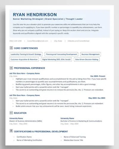 صورة العمل تصميم وكتابة سيرة ذاتية (CV) احترافية بنظام الـ ATS لضمان قبولك